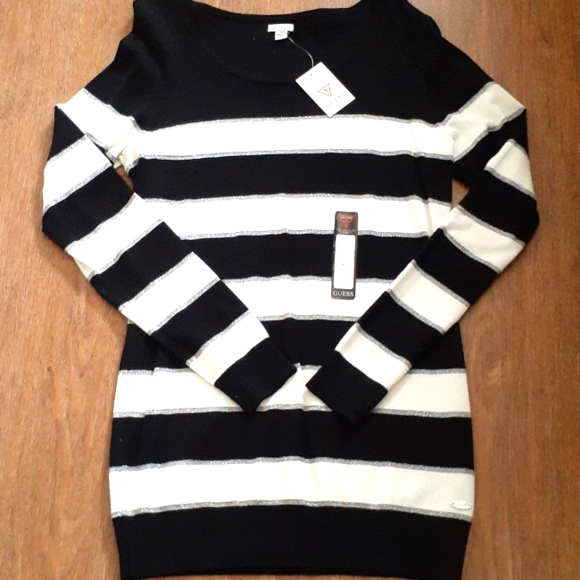 NWT Guess black and white sweater - Picture 1 of 4